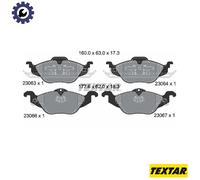 Textar Brake Pads 2306302 – Front Full Set of 4 – Fits Chevrolet & Vauxhall