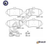 BRAKE PAD SET DISC BRAKE 23070 00 701 20 FOR MERCEDES-BENZ M 166.995 2.1L 4cyl
