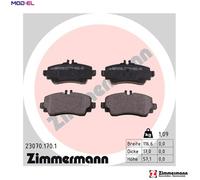 ZIMMERMANN 23070.170.1 Brake pad set