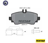 TEXTAR 2307003 Brake pad set