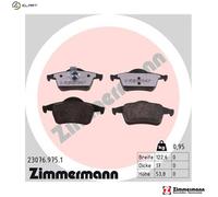 Brake pads 23076.975.1 ZIMMERMANN for VOLVO S80 I XC70 I Cross Country V70 Mk II