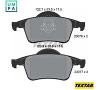 Textar Brake Pads – Genuine OE Full Set of 4 Rear 2307602 – Fits Volvo S60 V70 S80 XC70