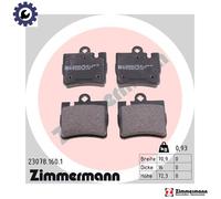 ZIMMERMANN 23078.160.1 Brake pad set