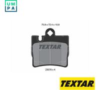 BRAKE PAD SET DISC BRAKE 2307801 FOR MERCEDES-BENZ S-CLASS M113.960/966 5.0L