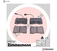ZIMMERMANN 23092.160.1 Brake pad set