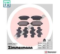 ZIMMERMANN 23094.165.1 Brake pad set