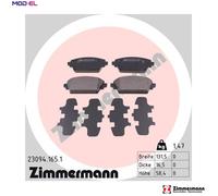 ZIMMERMANN 23094.165.1 Brake pad set