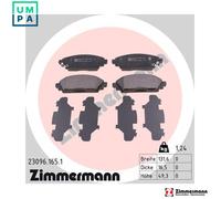 ZIMMERMANN 23096.165.1 Brake pad set