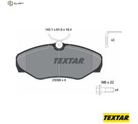 Brake Pads Set Front Textar 2309902 4106000Q1F 1605198 6024371662 4106000QAE