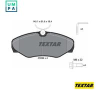 Brake Pads Set 2309902 Front Textar 4106000Q1F 4106000QAE 1605198 1605215