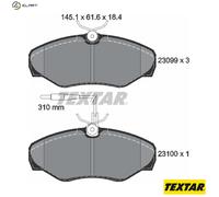 TEXTAR 2309903 Brake pad set