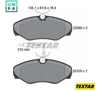 TEXTAR 2309903 Brake pad set