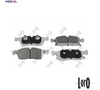 BRAKE PAD SET DISC BRAKE 231-01-243 FOR JEEP GRAND/CHEROKEE/VAN/IV ERB 3.6L 6cyl