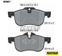 Textar Front Brake Pad Set 2311203 - fits MG 6, Rover 75, ZT, ZT-T