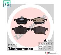 ZIMMERMANN 23116.195.1 Brake pad set