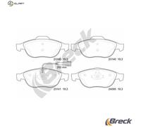 BRAKE PAD SET DISC BRAKE 23141 00 701 10 FOR ALFA ROMEO LANCIA 2.0L 4cyl 1.6L