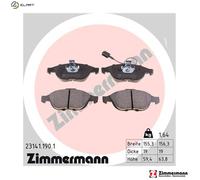 ZIMMERMANN 23141.190.1 Brake pad set