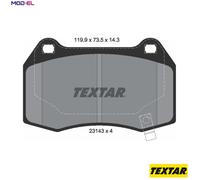 TEXTAR 2314301 Brake pad set