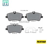 Textar Front Brake Pads fits Mercedes-Benz C-Class CLK SLK CLC-Class 2314402