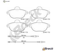 BRAKE PAD SET DISC BRAKE 23146 00 501 10 FOR CITROEN P8C 2.1L RGX /RFV 2.0L