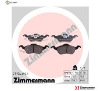 ZIMMERMANN 23154.190.1 Brake pad set