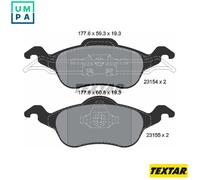 For Ford Genuine OE Textar Brake Pads Full Set Of 4 Front 2315402