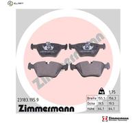 ZIMMERMANN 23183.195.9 Brake pad set