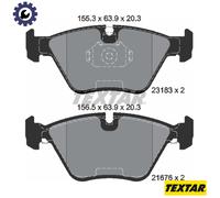 Brake Pad Set Front Teves System Fits BMW MG Rover Wiesmann TEXTAR 2318302