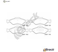 Breck Brakes Brake Pad Set 23200 00 702 00 for Ford Escort Mk VI/VII, Fiesta Van IV