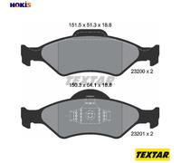 Brake pads 2320001 TEXTAR for FORD MAZDA