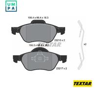 Textar Front Brake Pads fits Renault Wind Laguna Twingo 2321502