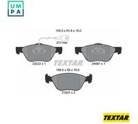 TEXTAR 2322201 Brake pad set