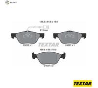 TEXTAR 2322201 Brake pad set