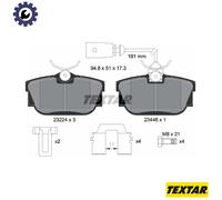 Textar Rear Brake Pads fits VW Transporter/Caravelle Transporter Kombi 2322416