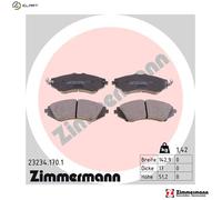 ZIMMERMANN 23234.170.1 Brake pad set