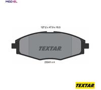 Textar 2324102 Front Disc Brake Pad Set Fits Chevrolet Daewoo