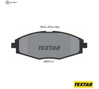 Textar 2324102 Front Disc Brake Pad Set Fits Chevrolet Daewoo