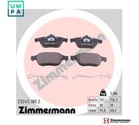 ZIMMERMANN 23245.180.2 Brake pad set