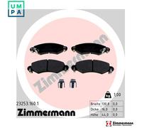 ZIMMERMANN 23253.160.1 Brake pad set