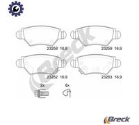 BRAKE PAD SET DISC BRAKE 23258 00 704 10 FOR VAUXHALL ZAFIRA/Mk ASTRAVAN/IV 1.7L