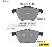 Textar Car Brake Pad Front Integrated Wear Warning Contact For Ford 2326903