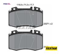 FRONT BRAKE PADS SET for MERCEDES BENZ