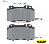 FRONT BRAKE PADS SET for MERCEDES BENZ