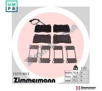 ZIMMERMANN 23273.160.2 Brake pad set