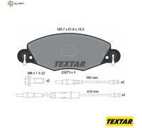 Textar Car Brake Pad Front Caliper Screws For Citroën 2327301