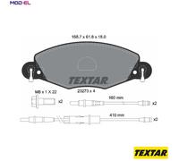 BRAKE PAD SET DISC BRAKE 2327301 FOR CITROEN C5/Van/II/Break 4HR /4HP 2.2L 4cyl