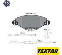 BRAKE PAD SET DISC BRAKE 2327701 FOR CITROËN C5/Van/II/Break RHS/RFJ/RHY 2.0L