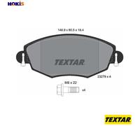 Textar Brake Pad Set 2327904 - Genuine OE Front Full Set of 4 with Caliper Screws