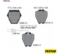 BRAKE PAD SET DISC BRAKE 2328001 FOR VW AUDI A4 A6/S6 ALLROAD BGW/BHW 2.0L 4cyl