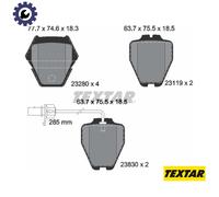 For Audi VW Genuine OE Textar Brake Pads Full Set Of 4 Front 2328001